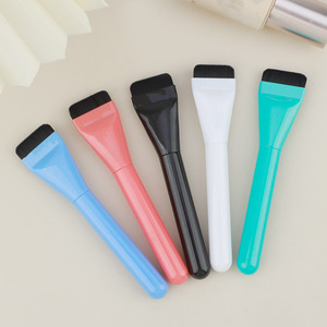 Flat Makeup Brush Synthetic Hair Plastic Handle For <b>Foundation</b> Face Application - Product Image 2