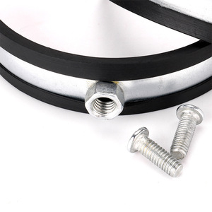 2025 phổ biến bê tông M8 Ống kẹp mặt bích ốc vít ống dẫn cao su đôi thép carbon BƠM BÊ TÔNG sửa chữa Ống kẹp - Product Image 2