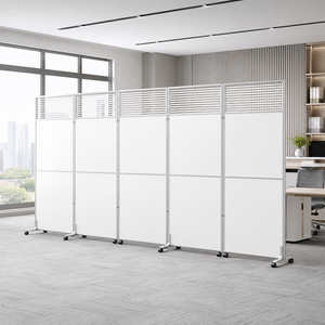 Paravent <span class=keywords><strong>Acoustique</strong></span> Pliant Léger et Autonome, Séparateur d'Espace Intérieur Portable pour Bureau Commercial Moderne - Product Image 5