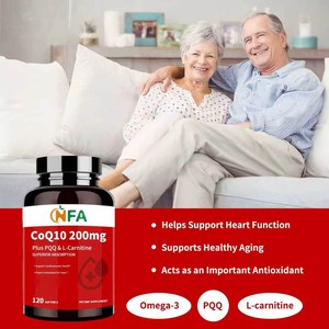 Capsules de CoQ10 de haute qualité en gros, vitamine E, oméga 3, 100 % naturel, soutien de la santé musculaire et osseuse pour hommes et femmes - Product Image 5