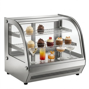 Vitrine Réfrigérée Commerciale Électrique de Comptoir pour Desserts, à Refroidissement par Air et Dégivrage Rapide, Qualité Supérieure, pour Présentation de Gâteaux en Café - Product Image 4
