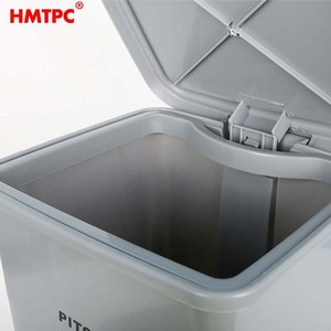 Cubo de Basura con Tapa Abatible HMTPC, 1980G, Plástico, Rectangular, para Interiores, Hogar - Product Image 1