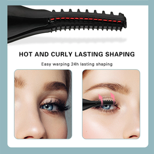 <b>Heated</b> Eyelash Curler 2-in-1 Clip-Type Design 3 Temperature Modes <b>USB</b> Rechargeable Electric Eyelash Curler for Women Girls Gift - Product Image 5