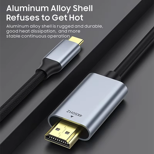 Xput 4K 60Hz Tipo C <span class=keywords><strong>USB</strong></span> C <span class=keywords><strong>a</strong></span> <span class=keywords><strong>HDMI</strong></span> HDTV <span class=keywords><strong>TV</strong></span> <span class=keywords><strong>Adaptador</strong></span> de video Cable Convertidor <span class=keywords><strong>para</strong></span> proyector Home Office Audio Video HDTV - Product Image 1