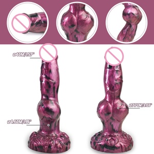NNSX Strong Sucker Thick <b>Dildo</b> Large Knot Prostate Massager Penis Silicone Butt Plug Animal Dog <b>Dildos</b> Sex Toys for Women 18+ - Product Image 4