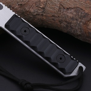 Couteau tactique de survie multifonctionnel personnalisable OEM pour le camping et la chasse, lame fixe en acier inoxydable, manche G10, DIY - Product Image 4