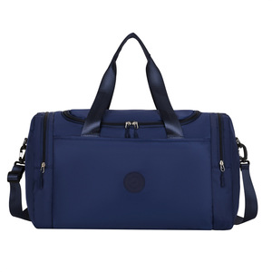 Solid Pastel Large Capacity Business Tote Dual Zipper Side Pockets Multi Compartment Wear-resistant Oxford Yoga Swim Hand <b>Bag</b> - Product Image 5