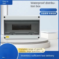 Boîte de distribution et de commutation HT-15 IP55 étanche AC 63A, protection extérieure, montage en surface, plastique, usage domestique