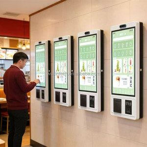 Kiosco de Pago con Soporte Vertical y Pantalla Táctil WUXIN Totem para Interiores, Habilitado para SDK, para Pedidos Automatizados en Cafeterías y Mostradores de Pago - Product Image 3