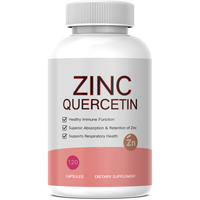 Capsules de Quercétine et de Zinc en Gros, Marque Privée d'Usine, OEM/ODM, Meilleures Ventes, Complément Antioxydant