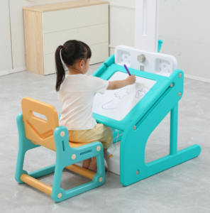 Support <span class=keywords><strong>de</strong></span> <span class=keywords><strong>basket</strong></span>-ball mobile en plastique multifonction 7 en 1 avec blocs et planche à <span class=keywords><strong>dessin</strong></span> pour enfants en vente - Product Image 4