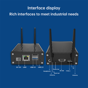 OEM High End Rockchip RK3588S Octa Core 2.4GHz Dual WiFi 8GB DDR4 RAM 64GB ROMที่แท้จริง 8K Linux Androidกล่องทีวีพร้อมPCIE2.0 - Product Image 4
