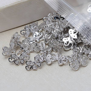Handmade 925 Silver Baroque <b>Butterfly</b> Plug Shaped Bead DIY Empty Holder Pendant Accessory <b>Jewelry</b> Findings 3846 - Product Image 4