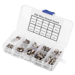 304 Stainless Steel Wire Thread Insert Set 150pcs Metric Coarse Thread Repair Kit Fully Threaded Right Hand - Product Image 2