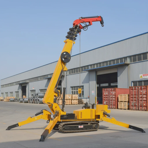 Grue araignée hydraulique 3T 8T à double alimentation avec nacelle et télécommande pour travaux de levage en usine - Product Image 1