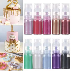 Food Coloring E171 Free Edible Gold Shimmer Dusting Powder For Cakes Cocktail