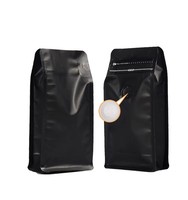Sacs d'emballage pour café, sacs à café avec valve et fermeture éclair, emballage pour sacs de café, sacs à fermeture éclair givrés