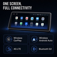 Head Unit Mobil 12.8 Inch 2K QLED untuk BMW Android 14 8 Core QCM6125 4G LTE Wireless CarPlay Android Auto 5G WiFi GPS