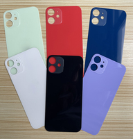 Couverture arrière en verre de conception de barre pour iPhone 13 et 13Mini pièces de rechange de boîtier de téléphone portable avec accès de porte