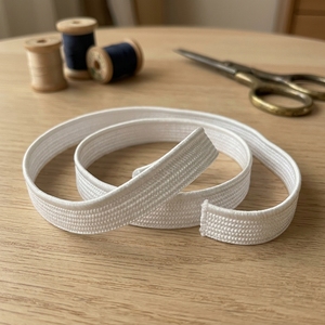 Ruban tressé décoratif 9 mm blanc brillant 100 % polyester écologique pour sacs de vêtements et cordons de passepoil pour textiles de maison - Product Image 4