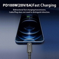 Cable USB4 de 40 Gbps y 240 W, Cable de Carga Rápida USB C a USB C, Compatible con Resolución Dual 8K a 60 Hz, Compatible con Cable Thunderbolt 4