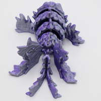 Service d'impression 3D de haute qualité violet gris dégradé petite carpe décoration jouet prototypage rapide