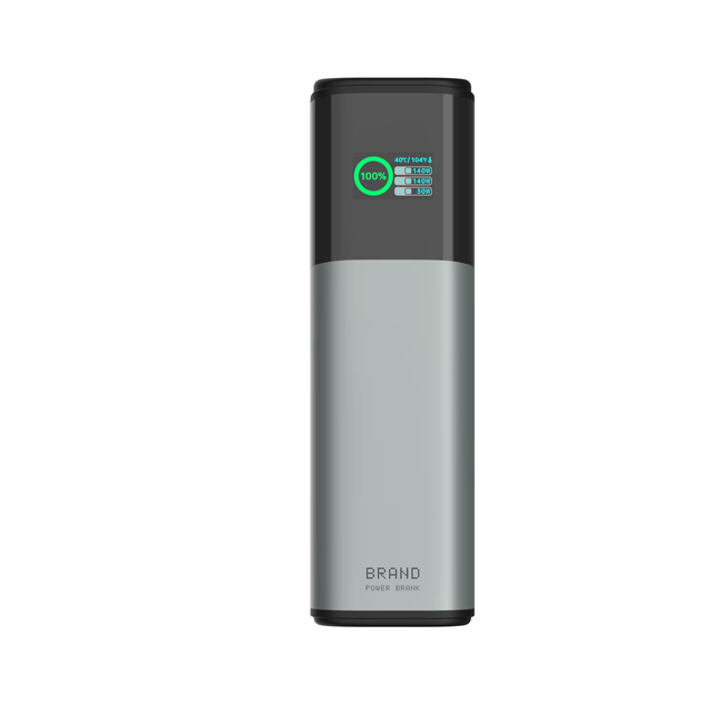 30000mAh High Capacity Power Bank with 140W PD Fast Charging 3-Port USB C TFT Smart Display Portable Charger Type-C Interface