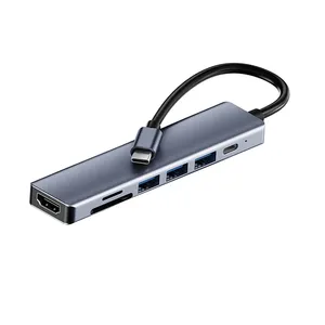 Высококачественный usb-концентратор 7 в 1 USB 3,0 type c 4k HDMI адаптер для MacBook Pro/Air