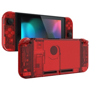 สำหรับ Nintendo Switch ชุดเปลี่ยนเคสใสสีแดง แบบ DIY เคลือบเงา UV - Product Image 2