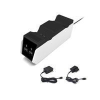 Station de charge à double support Accessoires de jeu avec adaptateur pour deux contrôleurs à double sens pour PS5