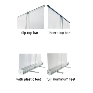 Support déroulable simple 85x200cm, prix économique avec options de pieds en aluminium ou en plastique pour un usage quotidien - Product Image 5