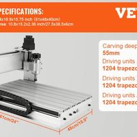 Vevor Nouveau CNC USB 3040T 4-Axis Router Multifonctionnel Machine De Gravure Sur Bois avec 380V Tension Meilleur Prix pour les Avions En Bois