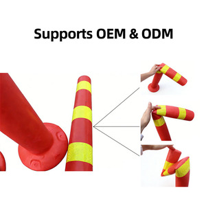 Гибкий дорожный предупредительный столбик для безопасности на улице, 73 см, из полиуретана, защита IP65, светоотражающий, поддержка OEM и ODM - Product Image 4