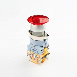 Suministro de fábrica, superventas, 22mm, 12v, interruptor de botón led, pestillo, botón pulsador de hongo, interruptor de botón de retorno por resorte - Product Image 2