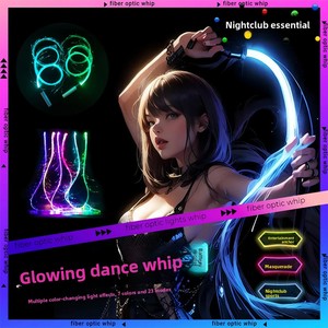 Látigo de Baile de Fibra Óptica Luminosa de 7 Colores - Látigo de Baile para Transmisión en Vivo / Discoteca / Ambiente de Bar - Colorido y Fluido - Product Image 3