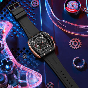 Orologio da <span class=keywords><strong>Uomo</strong></span> CURREN 8442 Multifunzione in Silicone Sei Lancette Cronografo al Quarzo <span class=keywords><strong>Orologi</strong></span> da <span class=keywords><strong>Uomo</strong></span> Sportivi di Moda Impermeabili e Luminosi - Product Image 3