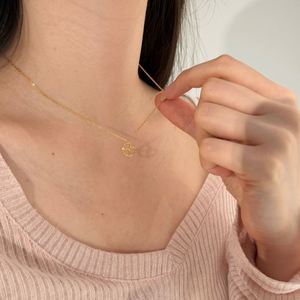 Dylam High <b>Top</b> Jewelry Manufacturer 925 <b>Silver</b> 14K Gold Plated Link <b>Chain</b> Pretzel Bread Pendant Necklace for Women Daily Wear - Product Image 4