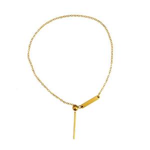 Acero inoxidable intercambiable reemplazable ajustable PVD joyería delicada letra encanto pulsera con dijes impermeables - Product Image 5