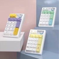 Keycool K19 Pad Keyboard Numerik 3 Mode USB/Bluetooth/2.4GHz Keyboard Mekanis Lampu RGB 19 Tombol Mini Meyboard