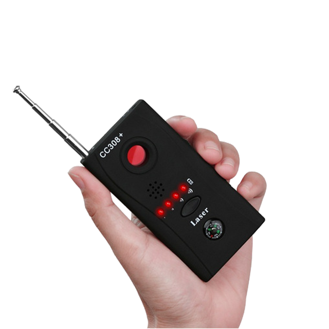 CC308+ Wireless Camera Signal Detector Lens Radio Wave WIFI GSM RF Detect Function Portable Antenna Detector