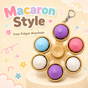 Portachiavi Mini Fidget Spinner <span class=keywords><strong>di</strong></span> Tendenza, Giocattolo Antistress a Forma <span class=keywords><strong>di</strong></span> Frutta e Dessert, Charm per Borsa, <span class=keywords><strong>Regalo</strong></span> Originale - Product Image 2