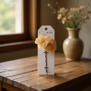 Ilan Flores 78mm 4 Pezzi Rose Essiccate Decorative - Product Image 3