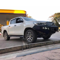 4x4 accessoires tout-terrain pare-chocs avant de remplacement barre de taureau protection de pare-chocs avant en acier pour Hamer Style Toyota Hilux Vigo 2013