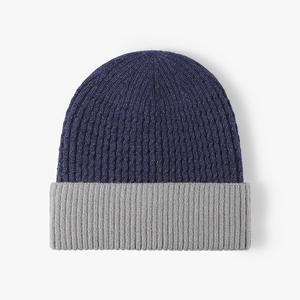 Gorro de punto con gofres acrílicos 100%, gorro de invierno con puños, gorro de lana, gorro de reloj personalizado de punto - Product Image 6