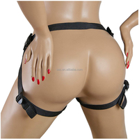 Arnés de Cuero PU Ajustable SacKnove para Hombre Gay, Cinturón de Coqueteo BDSM, Juguete Sexual con Dildo, Correa Hueca para Hombres