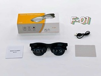 Lunettes de soleil intelligentes F01 pour sports de plein air, sans fil, anti-lumière bleue, étanches, monture tendance, pour la course à pied et le cyclisme