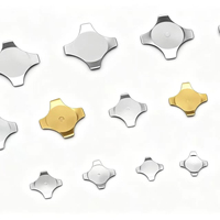 Dôme métallique en forme de croix avec point central, dôme métallique tactile multi-tailles pour interrupteur à membrane