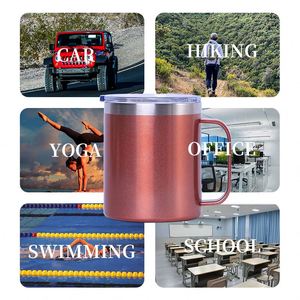 Hot Selling <b>Double</b> <b>Wall</b> Stainless Steel Insulated Vacuum Tumbler 12oz 14oz 16oz 20oz 24oz Coffee Beer Mug Insulated with Handle - Product Image 3