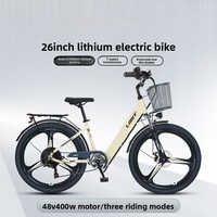 Sepeda Gunung Listrik 26 Inci 21 Kecepatan Baterai Lithium E-Bike Komuter