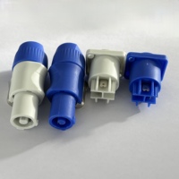 Connecteur XLR 3 broches 20A, prise mâle et prise femelle à montage sur panneau pour éclairage de scène, écran LED, connecteur de câble d'alimentation